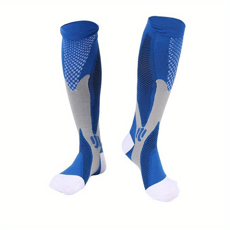 1Pair Compression Socks Travelers Socks Football Soccer Thigh Long Tube Unisex Outdoor Sports Nurses Stockings For Men Women