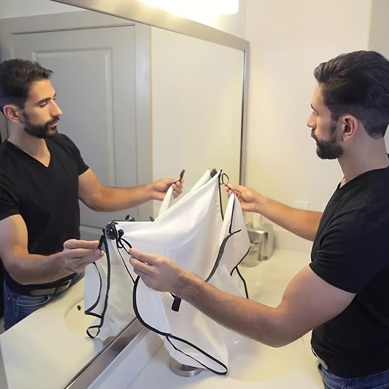 Beard Bib Apron, Beard Hair Catcher For Shaving And Trimming, Non-Stick Beard Shave Cape, Grooming Accessories Tools