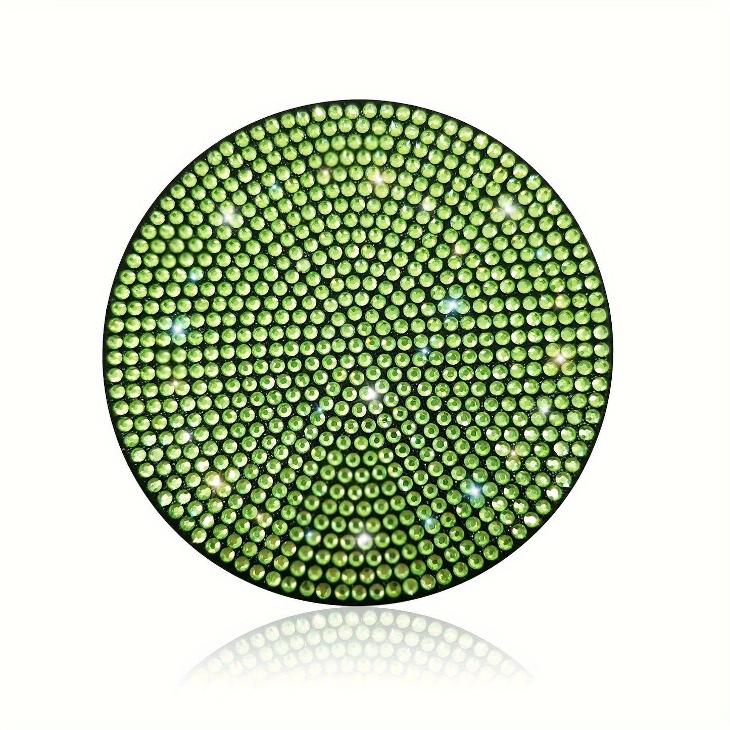 1pc Bling Car Cup Holder Coaster, 2.75 Inch Anti-Slip Shockproof, Full Rhinestone Design, Universal Fit Most Cars