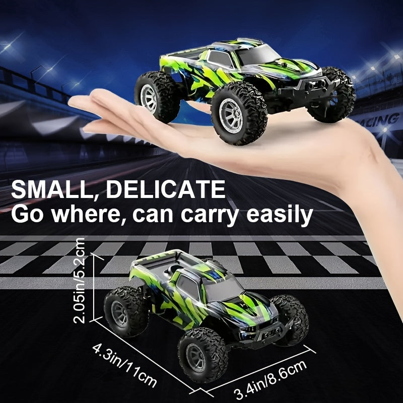 1:32 Scale Remote Control Cars - RC Cars Maximum Speed 20 Km/h, 2.4Ghz High Speed All Terrain Off-Road Electric Toy Car - For Kids Boys & Girls - Suitable for Outdoor Play - Perfect Gift for Christmas, Halloween, Thanksgiving