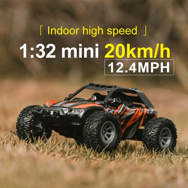1:32 Scale Remote Control Cars - RC Cars Maximum Speed 20 Km/h, 2.4Ghz High Speed All Terrain Off-Road Electric Toy Car - For Kids Boys & Girls - Suitable for Outdoor Play - Perfect Gift for Christmas, Halloween, Thanksgiving