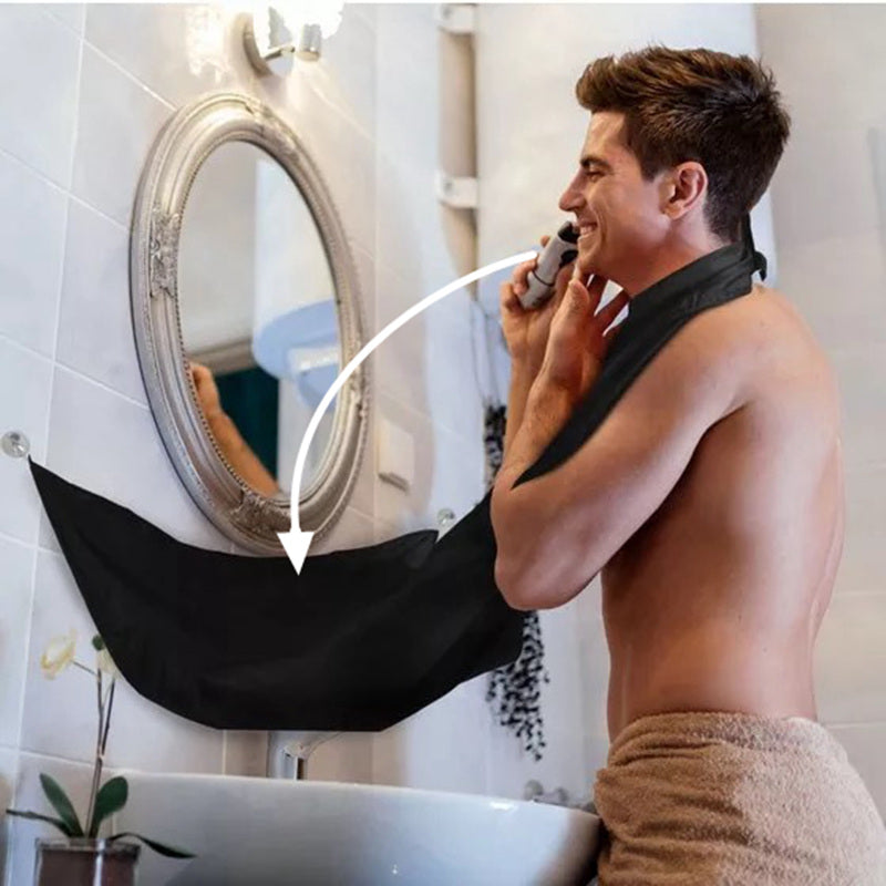 Beard Bib Apron, Beard Hair Catcher For Shaving And Trimming, Non-Stick Beard Shave Cape, Grooming Accessories Tools