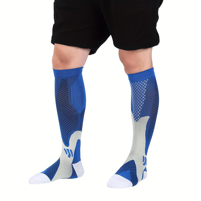 1Pair Compression Socks Travelers Socks Football Soccer Thigh Long Tube Unisex Outdoor Sports Nurses Stockings For Men Women