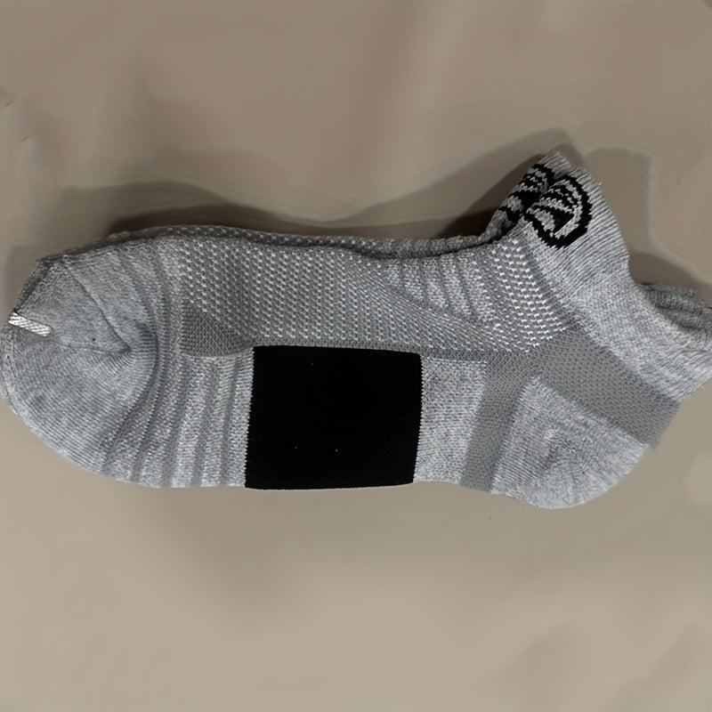 4 Pairs of Vibrant Cartoon Patterned Knit Ankle Socks - Breathable, Quick-Drying, Moisture-Wicking, Anti-Odor, and Ultra-Comfortable for Active Men and Women!