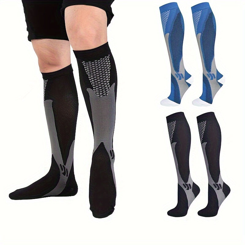 1Pair Compression Socks Travelers Socks Football Soccer Thigh Long Tube Unisex Outdoor Sports Nurses Stockings For Men Women