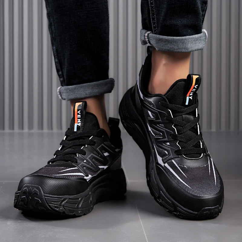 Safety Shoes Men Steel Toe Work Shoes Sneakers Anti-smash Anti-puncture Indestructible Shoes Outdoor Breathable Lightweight New