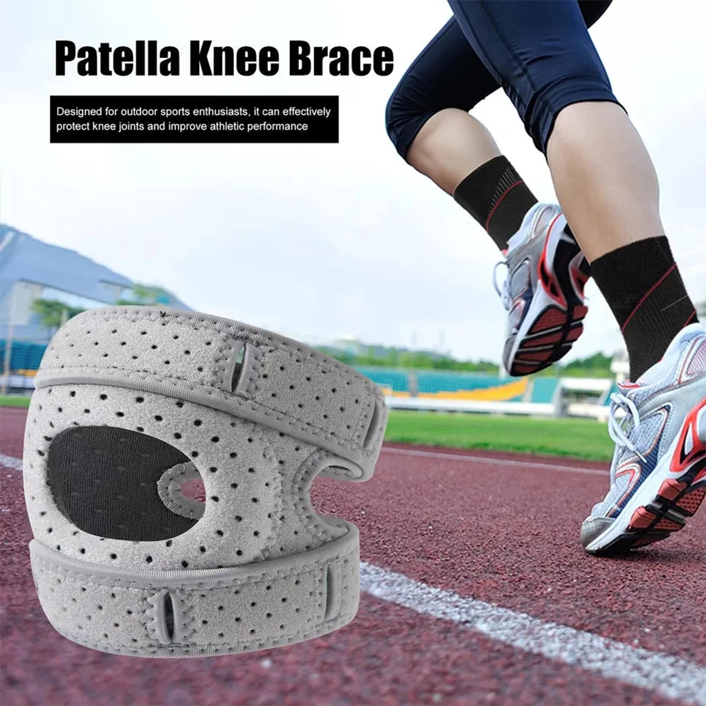 Patella Knee Braces Adjustable Sports Kneepad Patellar Knee Patella Tendon Support Strap Brace Pad Open Knee Wrap Strap Band