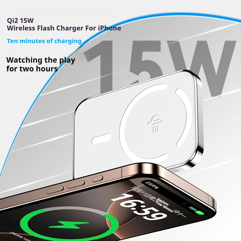 Xilecaly Qi2 Magnetic Power Bank 10000mAh Ultra-Slim Aerospace-Grade Alloy Wireless PD20W For Magsafe Fast Charger for iPhone 16