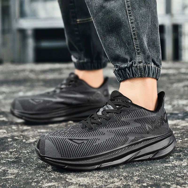 Lightweight Safety Shoes Men Steel Toe Sneaker Anti-stab Anti-smash Work Safety Boots Fashion Man Work Shoes Protective Footwear