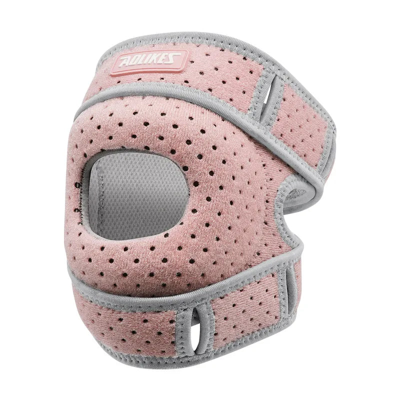 Patella Belt Knee Pads Running Cycling Double Strap Sports Knee Pads Adjusted Compression Shock Absorption Patellar Protection