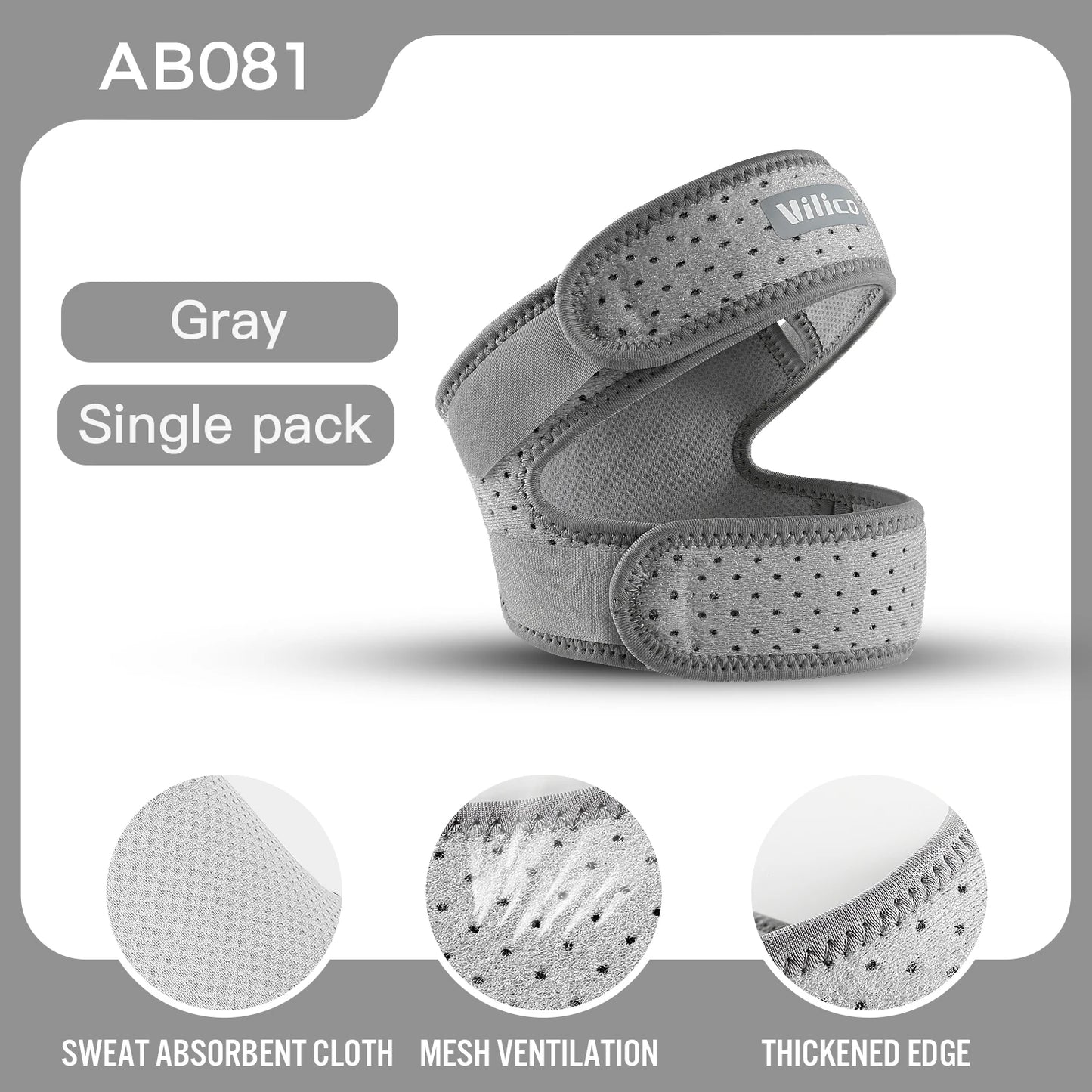 1 PCS Sports Kneepad Double Patellar Knee Patella Tendon Support Strap Brace Pad Protector Open Knee Wrap Band Fitness Men