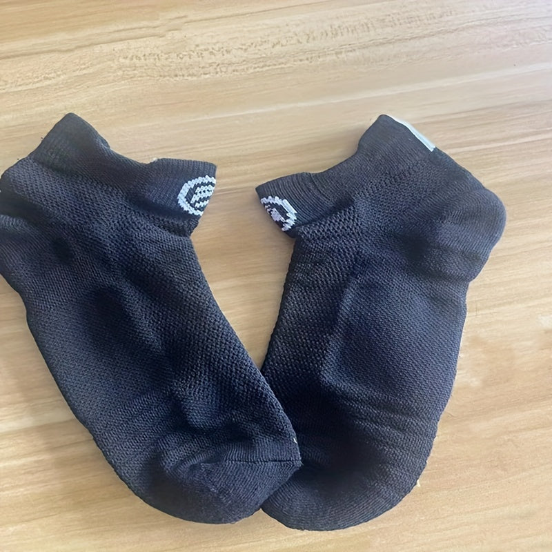 4 Pairs of Vibrant Cartoon Patterned Knit Ankle Socks - Breathable, Quick-Drying, Moisture-Wicking, Anti-Odor, and Ultra-Comfortable for Active Men and Women!