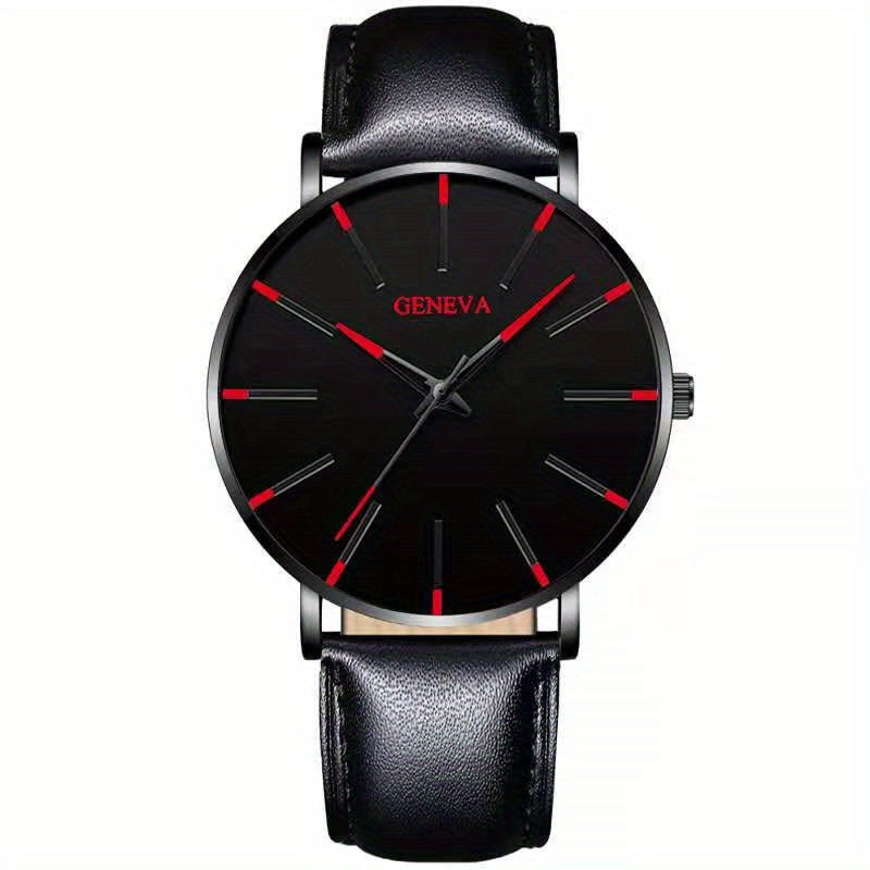 2022 Sleek Mens Ultra-Thin Watch - Elegant Simplicity - Stainless Steel Mesh Band, Quartz Movement, Business Casual