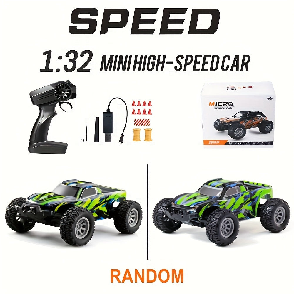 1:32 Scale Remote Control Cars - RC Cars Maximum Speed 20 Km/h, 2.4Ghz High Speed All Terrain Off-Road Electric Toy Car - For Kids Boys & Girls - Suitable for Outdoor Play - Perfect Gift for Christmas, Halloween, Thanksgiving
