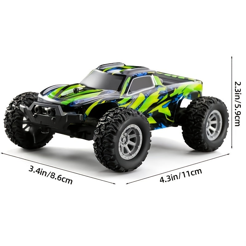 1:32 Scale Remote Control Cars - RC Cars Maximum Speed 20 Km/h, 2.4Ghz High Speed All Terrain Off-Road Electric Toy Car - For Kids Boys & Girls - Suitable for Outdoor Play - Perfect Gift for Christmas, Halloween, Thanksgiving
