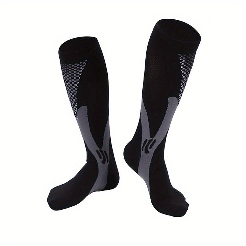 1Pair Compression Socks Travelers Socks Football Soccer Thigh Long Tube Unisex Outdoor Sports Nurses Stockings For Men Women