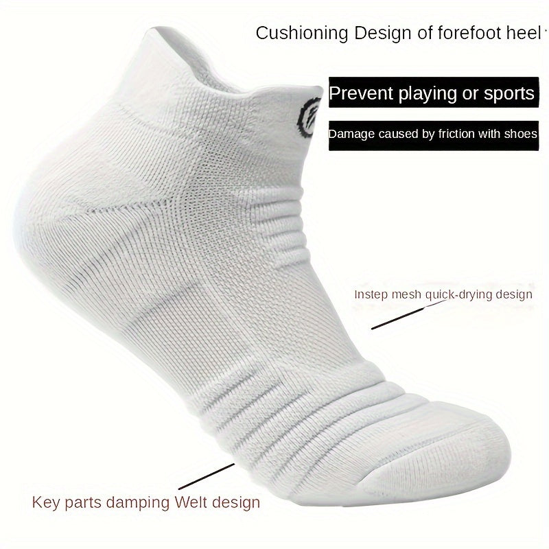 4 Pairs of Vibrant Cartoon Patterned Knit Ankle Socks - Breathable, Quick-Drying, Moisture-Wicking, Anti-Odor, and Ultra-Comfortable for Active Men and Women!