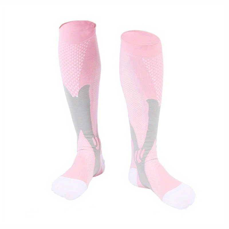 1Pair Compression Socks Travelers Socks Football Soccer Thigh Long Tube Unisex Outdoor Sports Nurses Stockings For Men Women