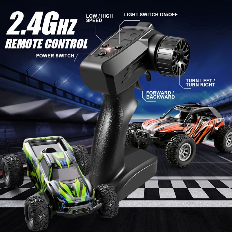 1:32 Scale Remote Control Cars - RC Cars Maximum Speed 20 Km/h, 2.4Ghz High Speed All Terrain Off-Road Electric Toy Car - For Kids Boys & Girls - Suitable for Outdoor Play - Perfect Gift for Christmas, Halloween, Thanksgiving