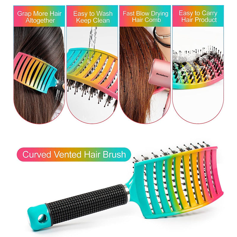 1pc Magic Scalp Massage Hair Brush For Women - Professional Detangling Tool For Wet Curly Hair - Hairdressing Tool