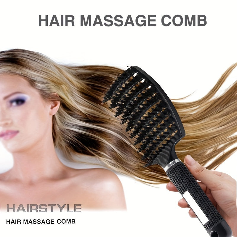 1pc Magic Scalp Massage Hair Brush For Women - Professional Detangling Tool For Wet Curly Hair - Hairdressing Tool
