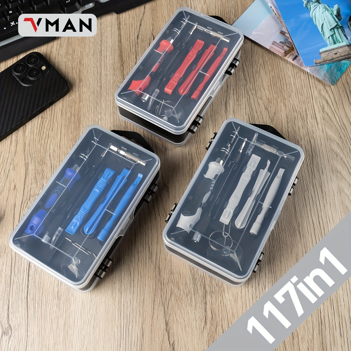 [Precision Screwdriver Set] 117in 1 Precision Screwdriver Set - Electronics Magnetic Repair Tool Kit with Case - for Computer, iPhone, PC, Cellphone, Laptop, Switch, PS4, Game Console, Watch, Glasses Etc