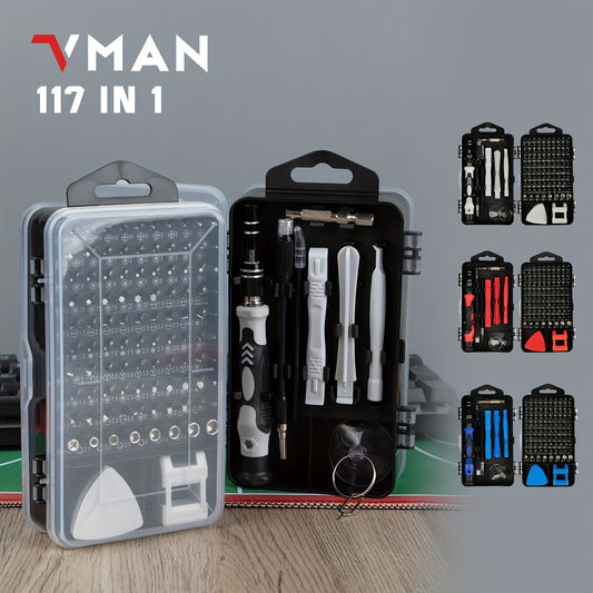 [Precision Screwdriver Set] 117in 1 Precision Screwdriver Set - Electronics Magnetic Repair Tool Kit with Case - for Computer, iPhone, PC, Cellphone, Laptop, Switch, PS4, Game Console, Watch, Glasses Etc