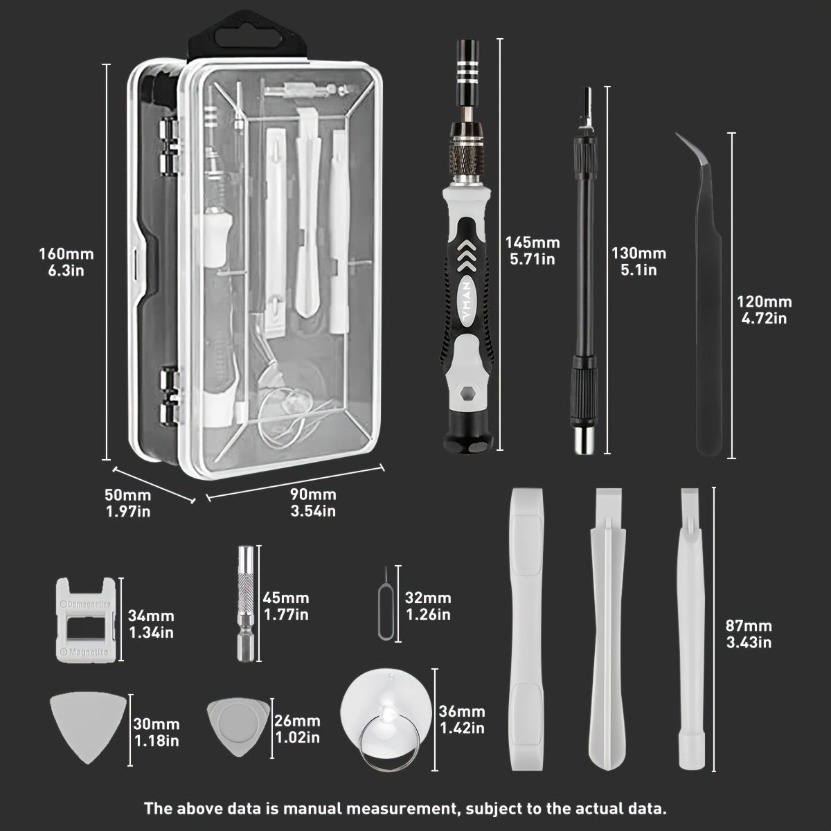 [Precision Screwdriver Set] 117in 1 Precision Screwdriver Set - Electronics Magnetic Repair Tool Kit with Case - for Computer, iPhone, PC, Cellphone, Laptop, Switch, PS4, Game Console, Watch, Glasses Etc