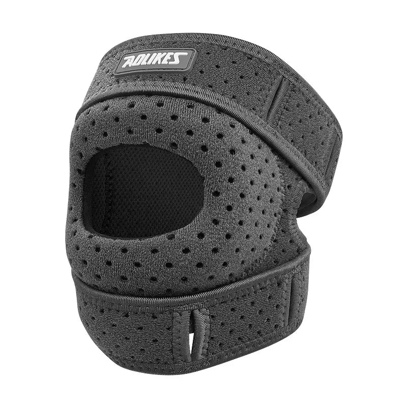 Patella Belt Knee Pads Running Cycling Double Strap Sports Knee Pads Adjusted Compression Shock Absorption Patellar Protection