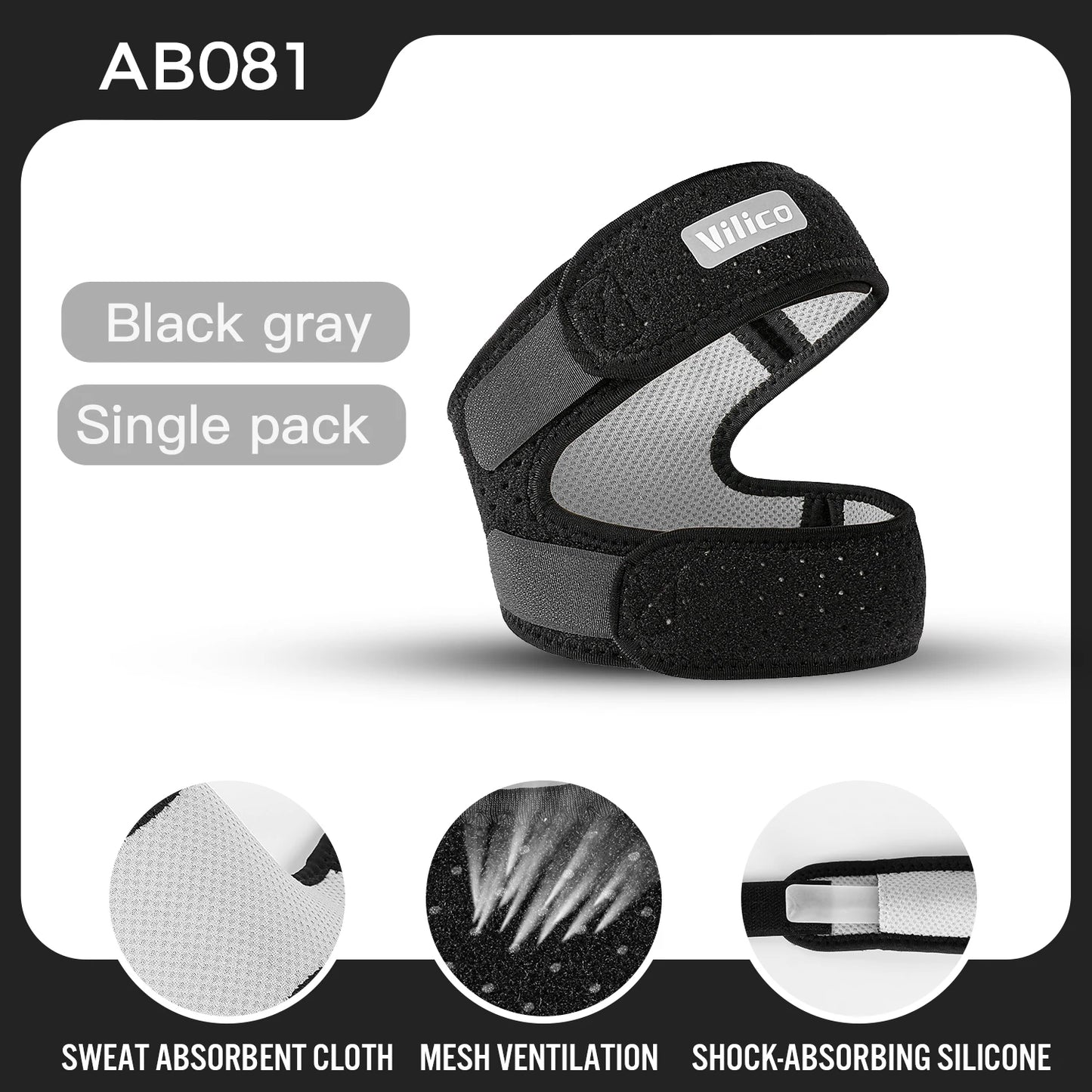 1 PCS Sports Kneepad Double Patellar Knee Patella Tendon Support Strap Brace Pad Protector Open Knee Wrap Band Fitness Men