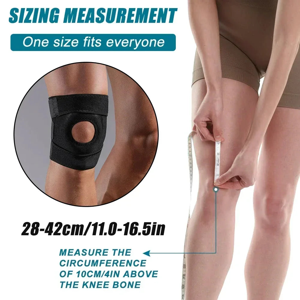 1 PCS Patella Knee Braces for Knee Pain, Dual Patellar Tendon Support Straps with Gel Pad for Arthritis Tendonitis Meniscus Tear