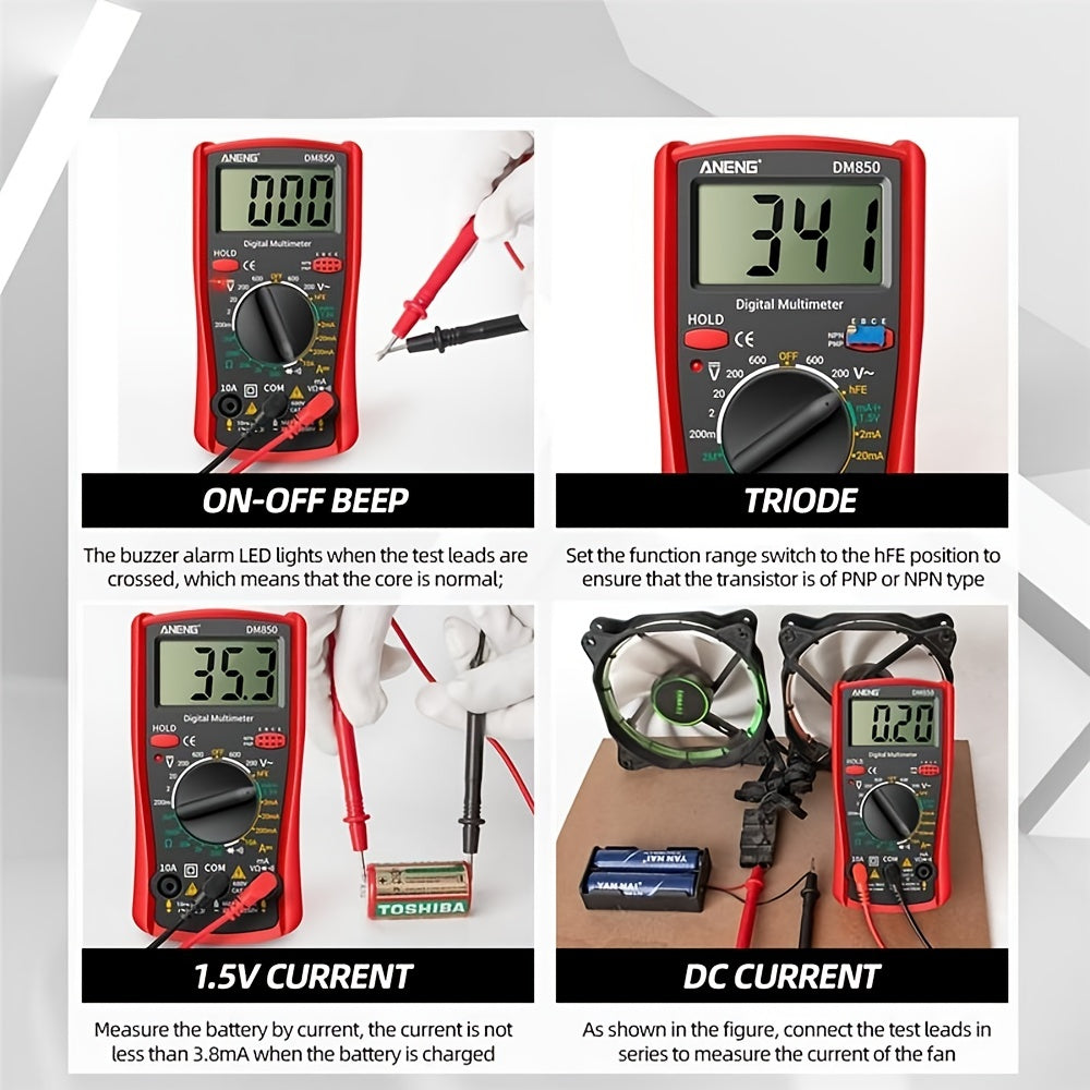 1pc Accurate and Versatile Small Multimeter for Home Use