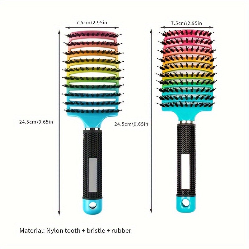 1pc Magic Scalp Massage Hair Brush For Women - Professional Detangling Tool For Wet Curly Hair - Hairdressing Tool