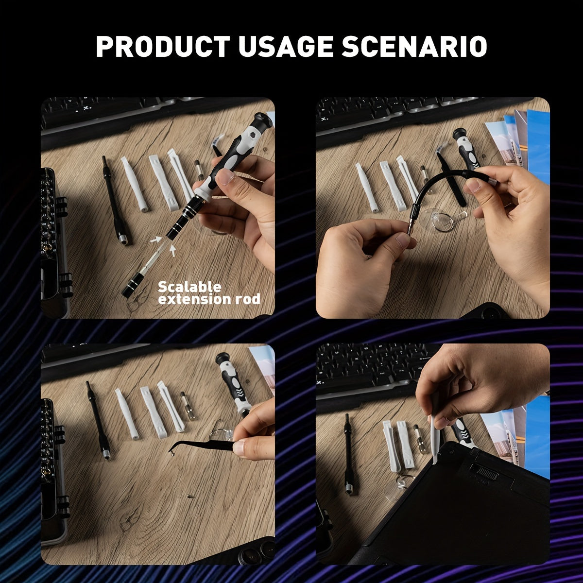[Precision Screwdriver Set] 117in 1 Precision Screwdriver Set - Electronics Magnetic Repair Tool Kit with Case - for Computer, iPhone, PC, Cellphone, Laptop, Switch, PS4, Game Console, Watch, Glasses Etc