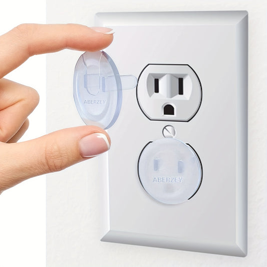 10pcs 10-Pack Baby Proofing Outlet Covers, Hidden Handle Square Socket Protectors for Kids, Safety Plug Covers for Electrical Outlets, Christmas, Halloween, Thanksgiving Gifts