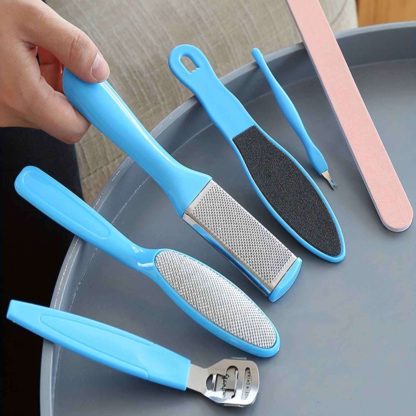7 In 1 Pedicure Tools Set, Professional Dead Skin Remover Kit Callus Remover Foot Care Set For Women Men