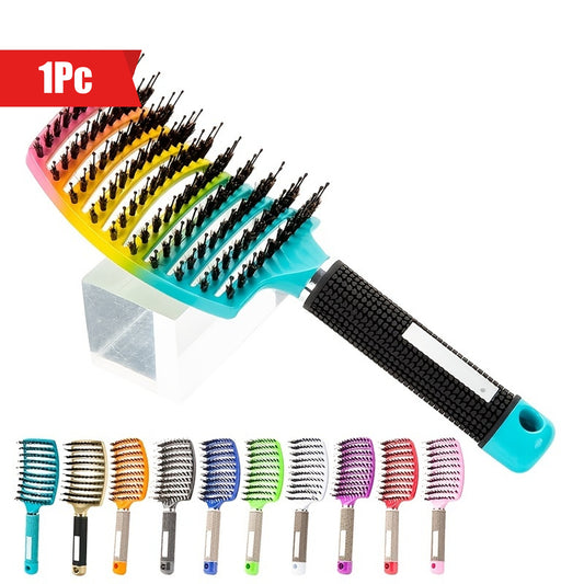 1pc Magic Scalp Massage Hair Brush For Women - Professional Detangling Tool For Wet Curly Hair - Hairdressing Tool