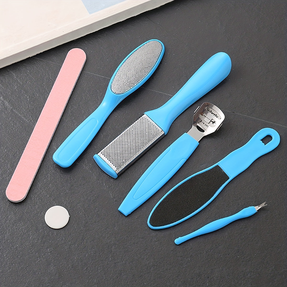 7 In 1 Pedicure Tools Set, Professional Dead Skin Remover Kit Callus Remover Foot Care Set For Women Men