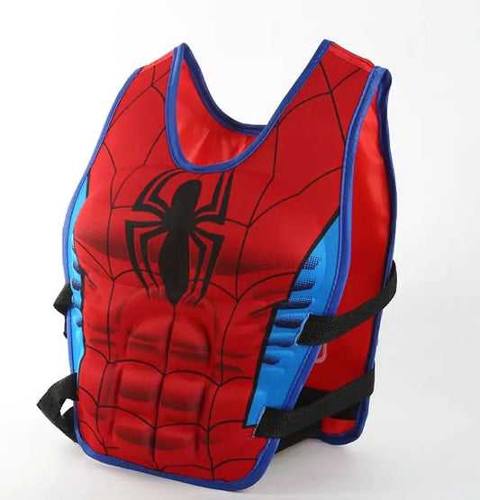Kids Swimming Vest Life Jacket Learn-to-Swim Buoyancy Aid Vest Children Float Vest Kids Swimming Training Jacket Learn to Swim for Boys Girls Begin to Swim 3D Cartoon Swim Vest (SpiderMedium)